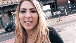 Dark Haired with huge melons fucks on the first date