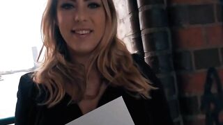 Dark Haired with huge melons fucks on the first date