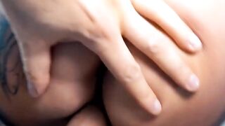 Dark Haired with huge melons fucks on the first date