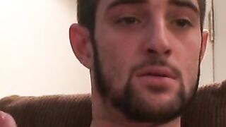 Beautiful amateur Ricky teases and jerks off his cock solo