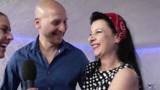 German street casting with vulgar mom
