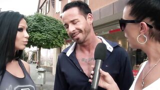 Amateur lovers approached for anal sex public