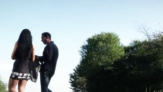 Amateur lovers approached for anal sex public