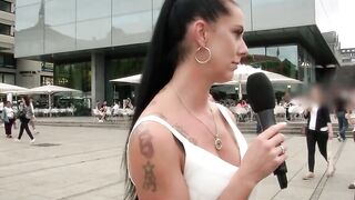 Amateur lovers approached for anal sex public