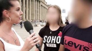 Amateur lovers approached for anal sex public