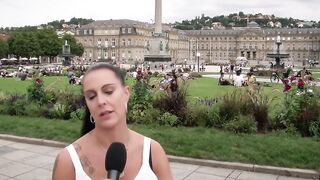 Amateur lovers approached for anal sex public