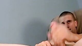 Handsome homo Ricky plays with cock hungry dude Joe