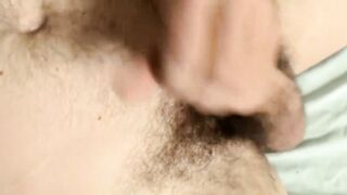 Horny Hunter has a big load of cum in his balls that needs to be splashed