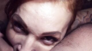 Inked with red hair KessieShy on a sex date