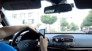 Blonde picked up for a oral sex while flirting