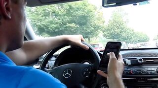 Blonde picked up for a oral sex while flirting