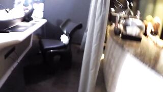 Blonde woman Pamela Deluxe fucks inside Hottie panties