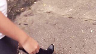 Sex inside a destroy on the blind date Danka Diamond