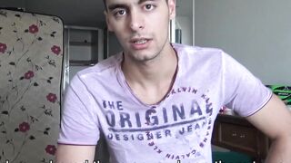 LatinoJuice.com - Curious adorable twink Cano rides my uncut dick and showers me with