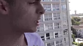 LatinoJuice.com - Curious adorable twink Cano rides my uncut dick and showers me with