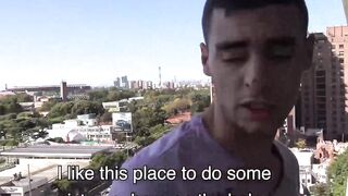 LatinoJuice.com - Curious adorable twink Cano rides my uncut dick and showers me with