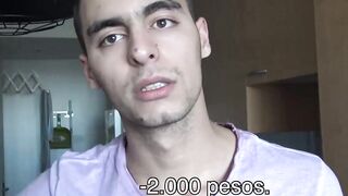 LatinoJuice.com - Curious adorable twink Cano rides my uncut dick and showers me with