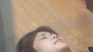 Beautiful Japanese babe playing with her sweet pussy