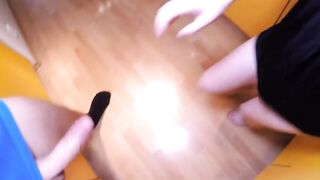 Natural dark hair eighteen having sex inside the kitchen