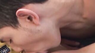 Charming bum buddy loves bouncing on thick schlong wildly