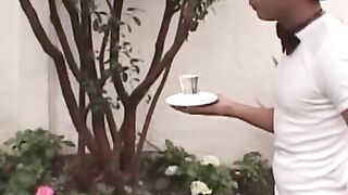 Cute latino amateur twink rides rock solid boner outdoors