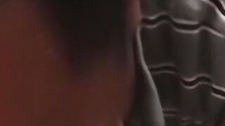 Gay amateurs masturbate to porn while a black guy blows them