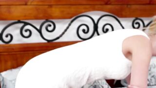 Bride-to-be has lesbian sex during dress rehearsal