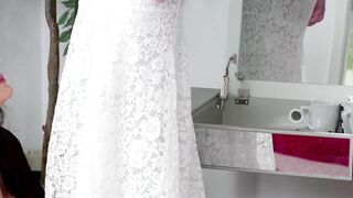 Bride-to-be has lesbian sex during dress rehearsal