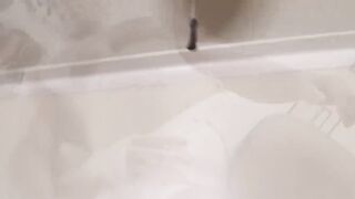 Masked stud having his giant cock stroked and sucked