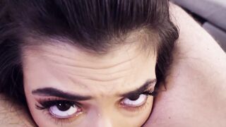 Deep throated lady Brooklyn Gray rimms her lover in POV