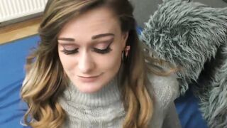 Natural tits cutie Honour May hammered by stepdads big cock