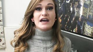 Natural tits cutie Honour May hammered by stepdads big cock