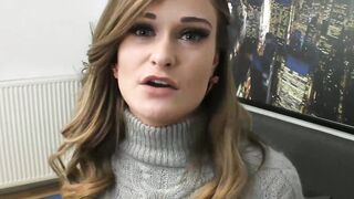 Natural tits cutie Honour May hammered by stepdads big cock
