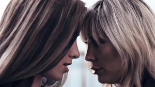 Haley Reed sitting on her guest Tasha Reign for pleasure