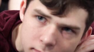 Two young twinks enjoy their stepdads hard cock inside them