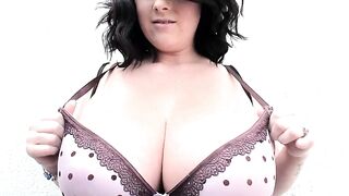 Rachel Aldana - Plum Polkadot Bra two