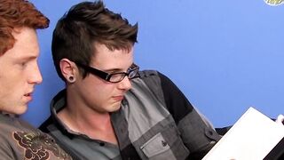 Blowjob and anal with twinks Alan Parish and Timo Garrett