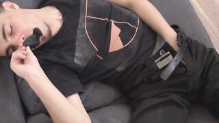 ToeSuckingDudes.com - Hot Beliar loves sniffing his smelly socks while jerking off