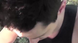 Nathan Stratus spreads his leg for a hardcore missionary in a POV shot