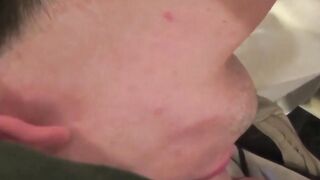 Nathan Stratus spreads his leg for a hardcore missionary in a POV shot
