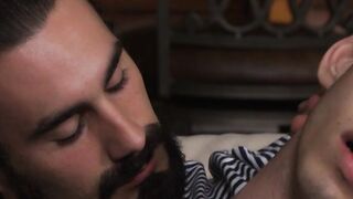 IconMales.com - Jaxton Wheeler, the hot daddy, plays with little Sam Truitt