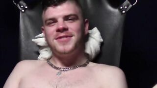 Leo Senthy lustfully waits for Hard Master in the sling for hard banging