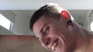 LatinoJuice.com - The wet ass of hot tatted dude Andreas became a slave to my deep po