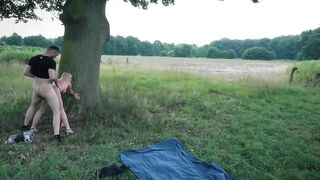 German casting for outdoors sex Bill Bookers