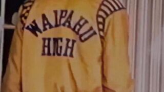 Curly hottie Kip Noll chokes his massive dick through savage cock stroking