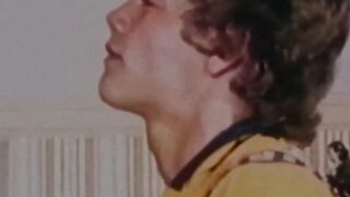 Curly hottie Kip Noll chokes his massive dick through savage cock stroking