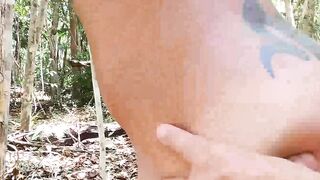 LatinoJuice.com - Tattooed Latino Cain Gomez bred hard outdoors by Robert