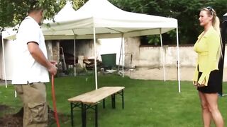 Freaky mom fucks her garden dude