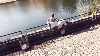 Sex seen inside a outdoor park with a Bae woman