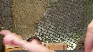 Tattooed trooper Damien White enjoys destroying a hairy ass hole